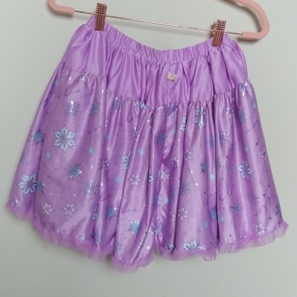Disney Tutu Couture Girls Purple Elsa Frozen Satin and Tulle Skirt Size 10 - Picture 2 of 7